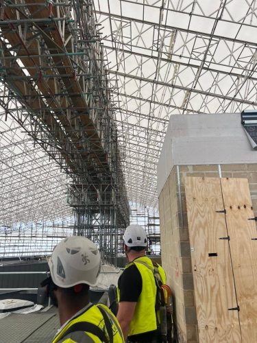 Fusion People Candidates working in the built environment- Harrow Crown Courts Scaffolding